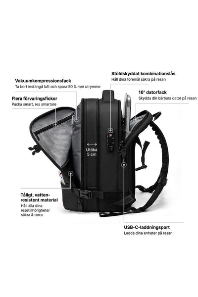 WildIcons Vacuum Backpack - 40L